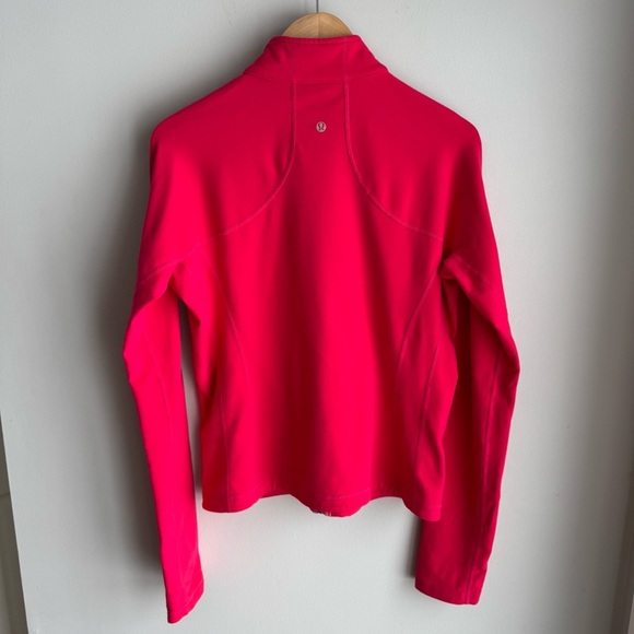 Lululemon Full Zip Athletic Jacket Sz M/L Bright Pink Stretch Yoga Gym Define - Picture 7 of 11